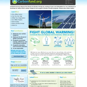 Carbonfund website